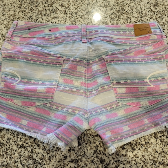 American Eagle Shorts Striped Tribal Western SZ 6 - Picture 2 of 6